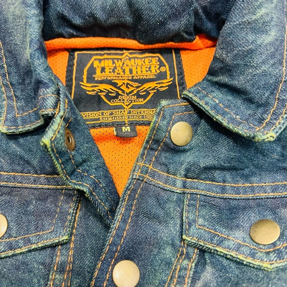 NWT Milwaukee performance denim biker vest youth medium - Picture 2 of 2